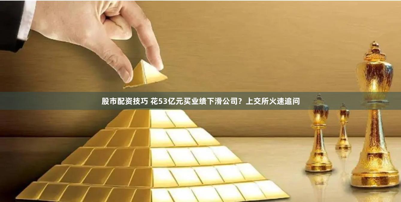 股市配资技巧 花53亿元买业绩下滑公司？上交所火速追问
