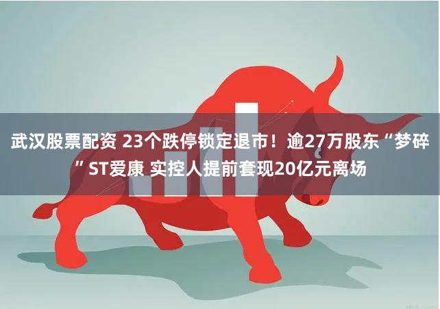 武汉股票配资 23个跌停锁定退市！逾27万股东“梦碎”ST爱康 实控人提前套现20亿元离场