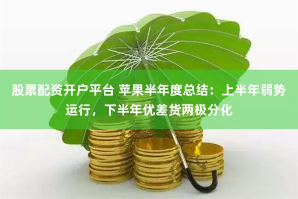 股票配资开户平台 苹果半年度总结：上半年弱势运行，下半年优差货两极分化