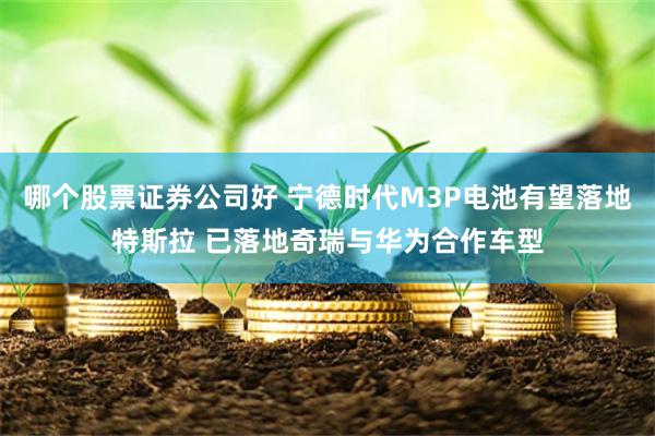 哪个股票证券公司好 宁德时代M3P电池有望落地特斯拉 已落地奇瑞与华为合作车型